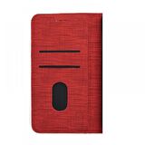 Smcase Samsung Galaxy A9 2018 Kılıf Kumaş Spor Stand Cüzdan