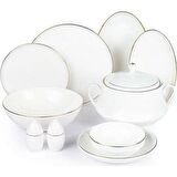 Roy King Gold Thin 55 Parça Bone China Dsn048 