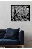 Artroya Modern World the Wave Metal Duvar Tablosu - Ev Duvar Dekorasyonu - 80 x 53 cm -Siyah - ARTS-040