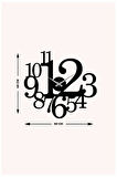 Artroya Modern Text Metal Duvar Saati -Ev Ofis  - 50 x 46 - cm - Siyah - CLOCK-261