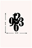 Artroya Dekoratif Metal Duvar Saati   -Ev Ofis  - 50 x 65 - cm - Siyah - CLOCK-150