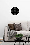 Artroya Zar Metal Duvar Saati -Ev Ofis  - 40 x 40 - cm - Siyah - CLOCK-180