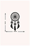 Artroya Düş Kapanı Metal Duvar Saati -Ev Ofis  - 90 x 45 - cm - Siyah - CLOCK-067