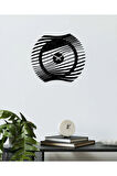 Artroya Modern Art Metal Duvar Saati   -Ev Ofis  - 40 x 40 - cm - Siyah - CLOCK-178