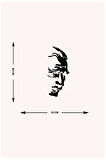 Artroya Mustafa Kemal Metal Duvar Tablosu - Ev Duvar Dekorasyonu - 70 x 35 cm -Siyah - ATA-019