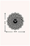 Artroya Petekli Metal Duvar Saati   -Ev Ofis  - 50 x 50 - cm - Siyah - CLOCK-074