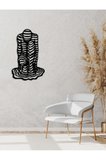 Artroya Modern Melting Man Metal Duvar Tablosu - Ev Duvar Dekorasyonu - 50 x 76 cm -Siyah - ARTS-011
