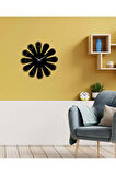 Artroya Modern Art Metal Duvar Saati   -Ev Ofis  - 45 x 45 - cm - Siyah - CLOCK-249