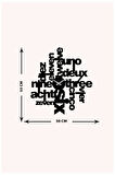 Artroya Modern Text Metal Duvar Saati  -Ev Ofis  - 50 x 54 - cm - Siyah - CLOCK-097