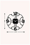 Artroya Modern Kimya Metal Duvar Saati -Ev Ofis  - 45 x 45 - cm - Siyah - CLOCK-246