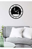 Artroya Happykid Duvar Saati -Ev Ofis  - 40 x 40 - cm - Siyah - CLOCK-037