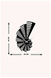 Artroya Dekoratif Metal Duvar Saati   -Ev Ofis  - 50 x 33 - cm - Siyah - CLOCK-139