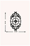 Artroya Modern Vintage Metal Duvar Saati -Ev Ofis  - 50 x 29 - cm - Siyah - CLOCK-062