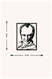 Artroya Atatürk Poster Metal Duvar Tablosu - Ev Duvar Dekorasyonu - 50 x 85 cm -Siyah - ATA-025