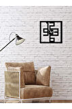 Artroya Modern Text Metal Duvar Saati   -Ev Ofis  - 50 x 50 - cm - Siyah - CLOCK-091