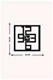 Artroya Modern Text Metal Duvar Saati   -Ev Ofis  - 50 x 50 - cm - Siyah - CLOCK-091