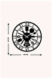 Artroya Kitchen Metal Duvar Saati -Ev Ofis  - 40 x 40 - cm - Siyah - CLOCK-039