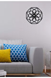 Artroya Gibella Modern Dekoratif Metal Saati -Ev Ofis  - 49 x 49 - cm - Siyah - CLOCK-012