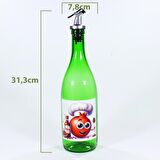 Yağdanlık Sosluk Sirkelik Nar Ekşisi Animasyon Çimen Yeşili 750 ml Akıtıcılı