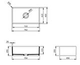 Bocchi Lavello Mutfak Eviyesi 76 Cm Mat Kaşmir 1138-011-0120-03