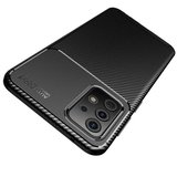 Gpack Samsung Galaxy A72 Kılıf Negro Karbon Dizayn SilikonNano Glass