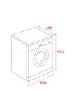 Teka WMK 40940EU WH 9 Kg Kapasiteli 15 Programlı Beyaz Solo Çamaşır Makinesi
