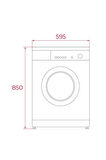Teka WMK 40940EU WH 9 Kg Kapasiteli 15 Programlı Beyaz Solo Çamaşır Makinesi