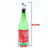 Sevgililer Günü Konseptli Sosluk Yeşil 750 ml (Akıtıcılı) Together Forever