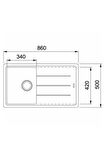 Franke Basis Bfg 611-86 Fragranite Oyster Evye 114.0655.948