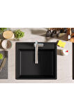 FRANKE MARİS MRG 610-52 MATT BLACK TEZGAH ÜSTÜ GRANİT EVYE 114.0661.642