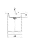 FRANKE MARİS MRG 610-52 MATT BLACK TEZGAH ÜSTÜ GRANİT EVYE 114.0661.642