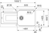 Franke Ubg 611-100 Oyster Tek Gözlü Eviye 114.0688.454