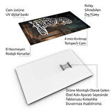 Dini Cam Tablo - Yatay Hat Sanatı - Dini Motif 08-034