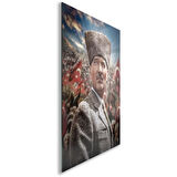Atatürk Cam Tablo - Yatay Motif 01-028