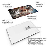 Atatürk Cam Tablo - Yatay Motif 01-028