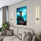 Atatürk Cam Tablo - Yatay Motif 01-029