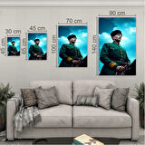 Atatürk Cam Tablo - Yatay Motif 01-029