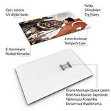Atatürk Cam Tablo - Yatay Motif 01-043