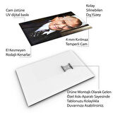 Atatürk Cam Tablo - Yatay Motif 01-077