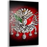 Modern Osmanlı Cam Tablo - Yatay Motif 01-004