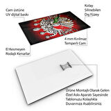 Modern Osmanlı Cam Tablo - Yatay Motif 01-004