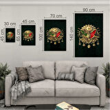 Modern Osmanlı Cam Tablo - Yatay Motif 01-019