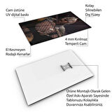 Modern Osmanlı Cam Tablo - Yatay Motif 01-024