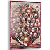 Modern Osmanlı Cam Tablo - Yatay Motif 01-030