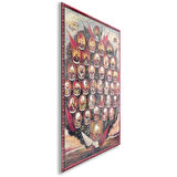 Modern Osmanlı Cam Tablo - Yatay Motif 01-030