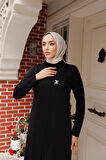 Tesettür Tunik Pantolon Takım BRC8075 Siyah