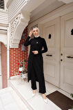 Tesettür Tunik Pantolon Takım BRC8075 Siyah