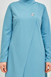 Tesettür Tunik Pantolon Takım BRC8075 Mavi