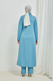 Tesettür Tunik Pantolon Takım BRC8075 Mavi