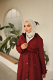 Belden Bağıcıklı Trençkot BRC1906 Bordo